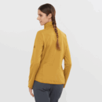 Women's Half Zip Midlayer Jacket Essential Lightwarm Cumin - Image 2