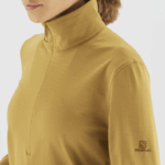 Women's Half Zip Midlayer Jacket Essential Lightwarm Cumin - Image 3