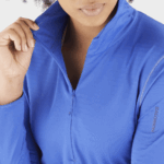 Women's Half Zip Midlayer Jacket Essential Lightwarm Nautical Blue - Image 4