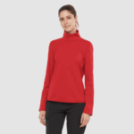 Women's Half Zip Midlayer Jacket Essential Lightwarm Red Chili
