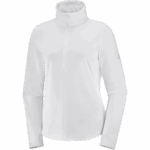 Women's Half Zip Midlayer Jacket Essential Lightwarm White - Image 3