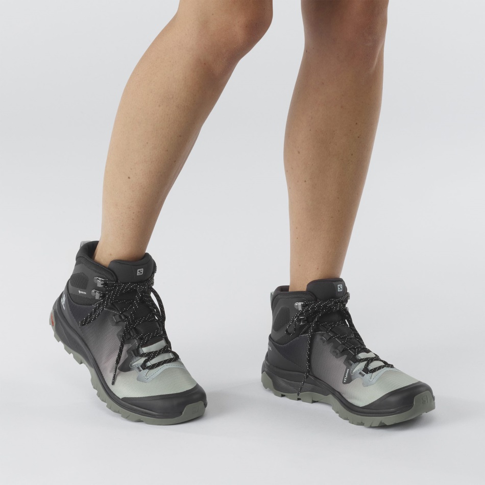 Women's Hiking Boots Vaya Mid Gore-Tex Aqua Gray-Phantom-Castor Gray - Image 7