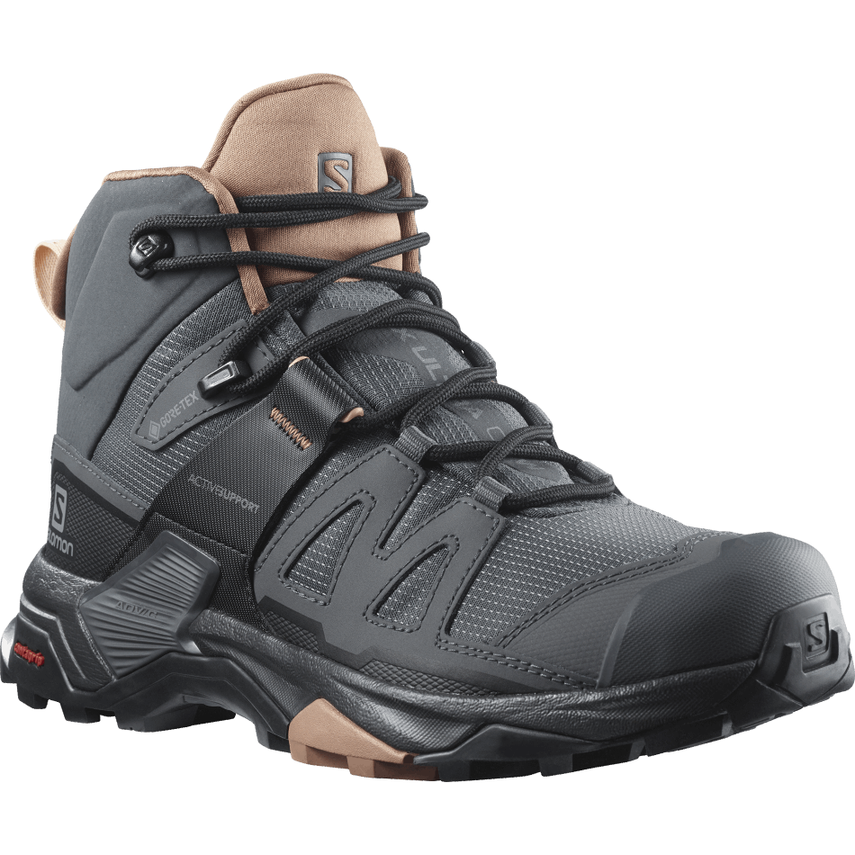 Women's Hiking Boots X Ultra 4 Mid Gore-Tex Ebony-Mocha Mousse-Almond Cream - Image 2