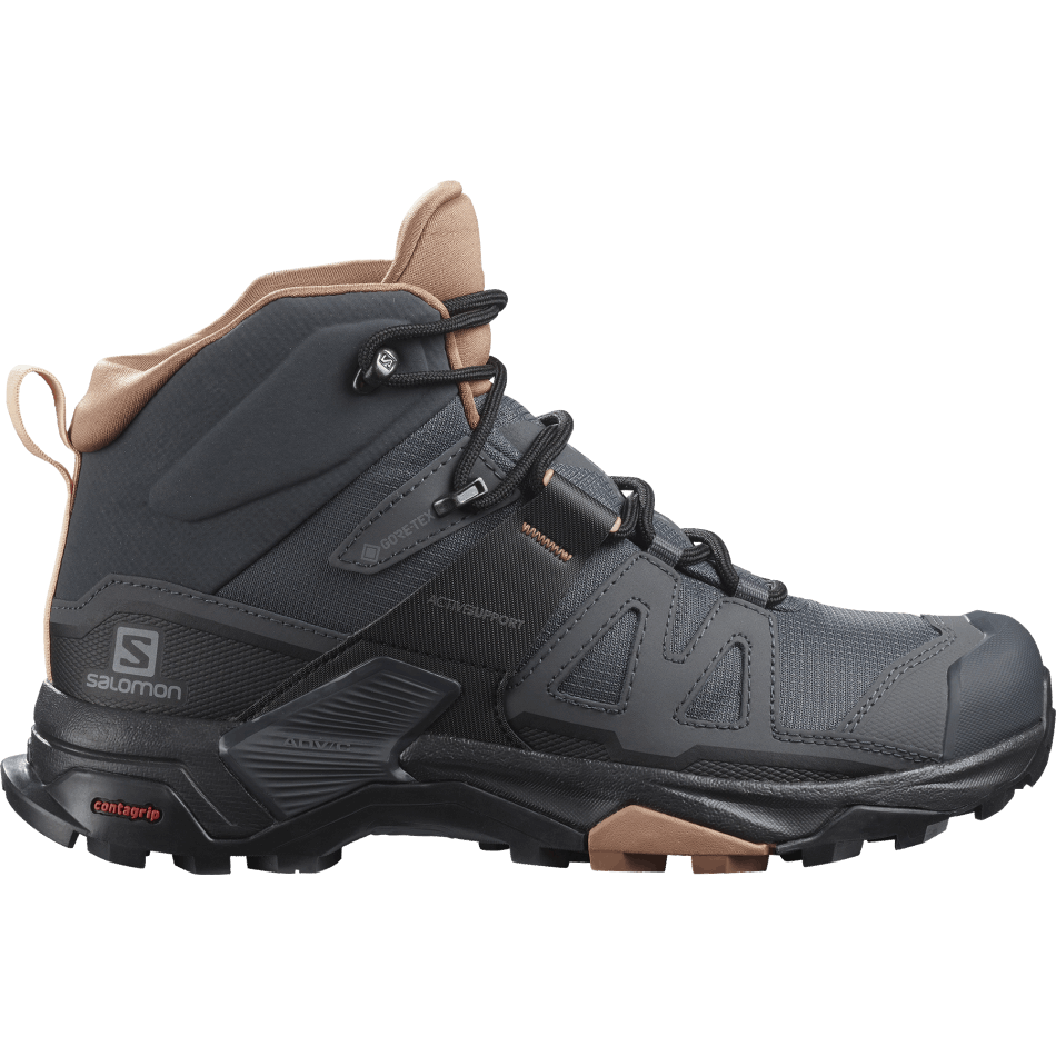 Women's Hiking Boots X Ultra 4 Mid Gore-Tex Ebony-Mocha Mousse-Almond Cream - Image 1