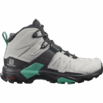 Women's Hiking Boots X Ultra 4 Mid Gore-Tex Lunar Rock-Ebony-Mint Leaf