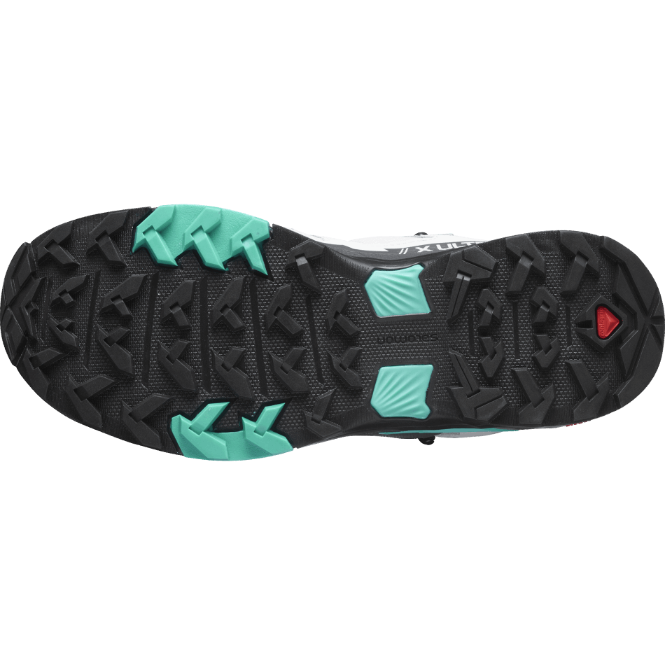 Women's Hiking Boots X Ultra 4 Mid Gore-Tex Lunar Rock-Ebony-Mint Leaf - Image 4