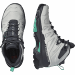 Women's Hiking Boots X Ultra 4 Mid Gore-Tex Lunar Rock-Ebony-Mint Leaf - Image 6