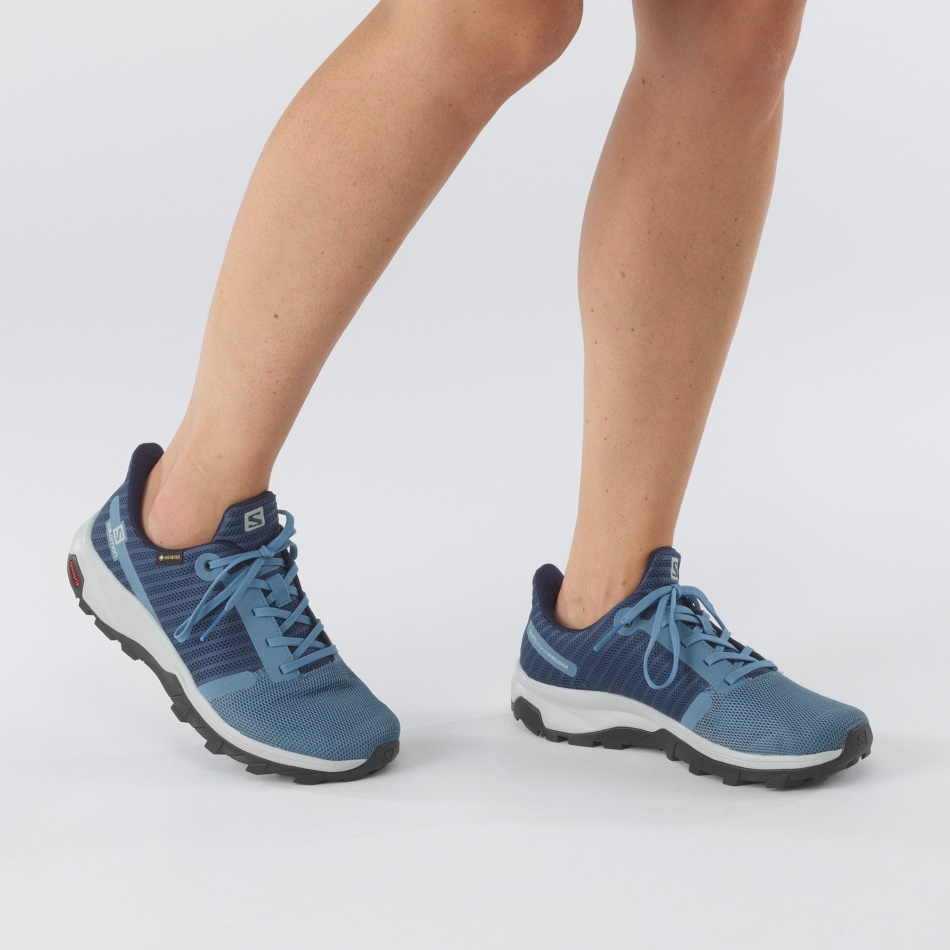 Women's Hiking Shoes Outbound Prism Gore-Blue-Denim-Pearl Blue - Image 6
