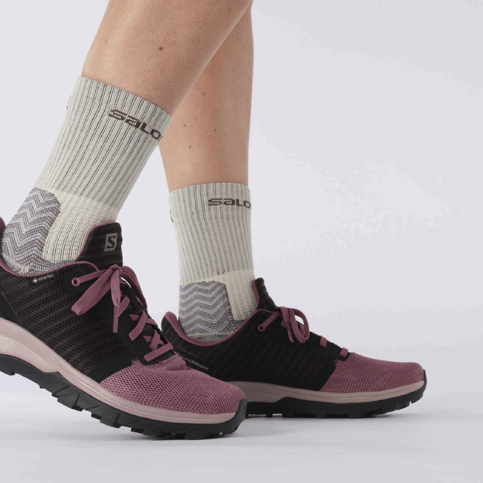 Women's Hiking Shoes Outbound Prism Gore-Tex Tulipwood-Black-Quail - Image 7