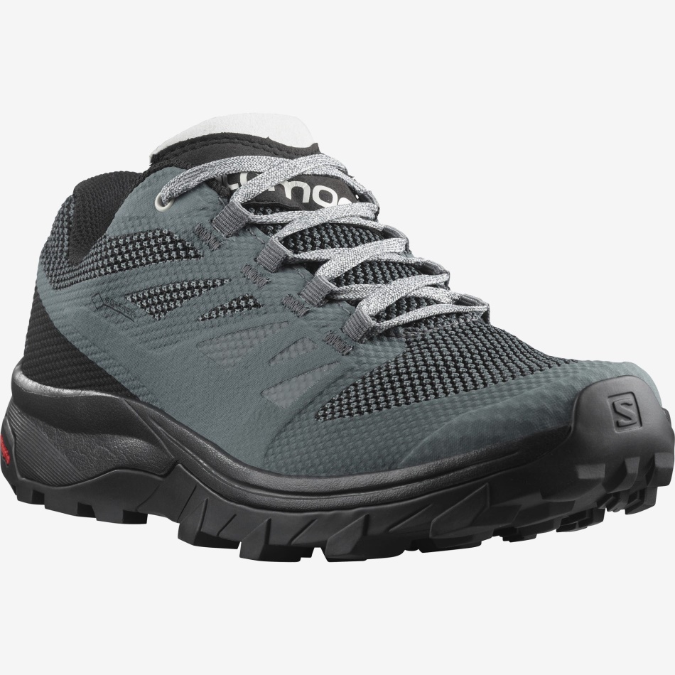 Women's Hiking Shoes Outline Gore-Tex Stormy Weather-Black-Rock - Image 2