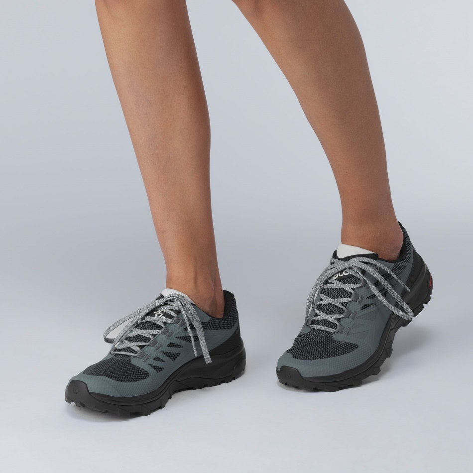 Women's Hiking Shoes Outline Gore-Tex Stormy Weather-Black-Rock - Image 6