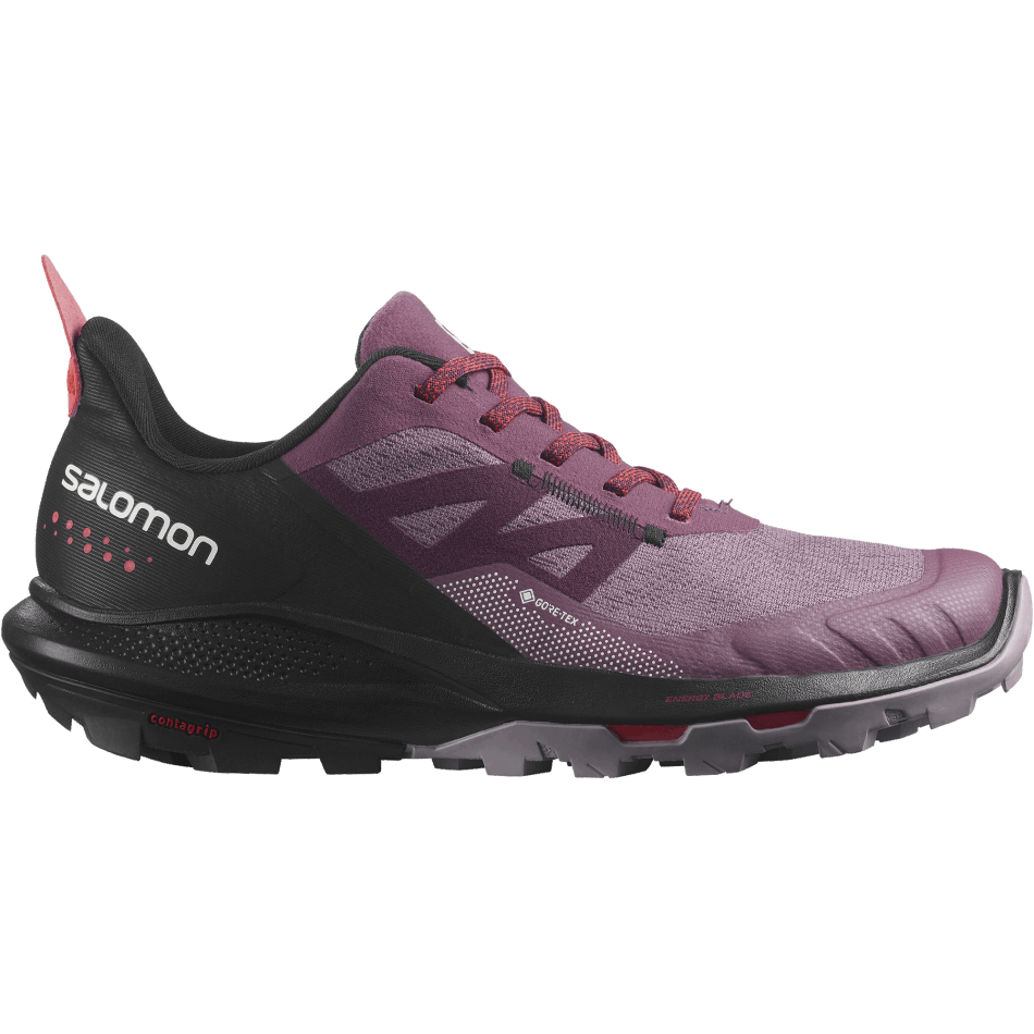 Women's Hiking Shoes Outpulse Gore-Tex Tulipwood-Black-Poppy Red - Image 1