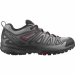 Women's Hiking Shoes X Crest Alloy-Ebony-Malaga