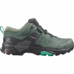Women's Hiking Shoes X Ultra 4 Gore-Tex Duck Green-Black-Mint Leaf