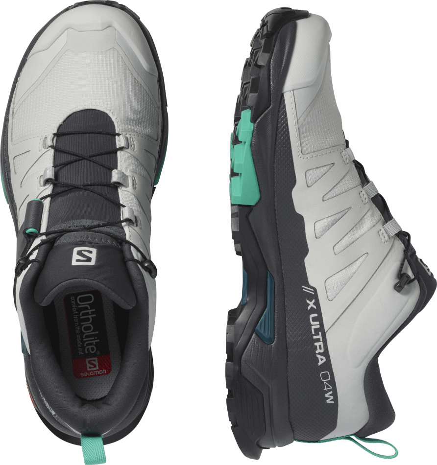 Women's Hiking Shoes X Ultra 4 Gore-Tex Lunar Rock-Ebony-Mint Leaf - Image 6