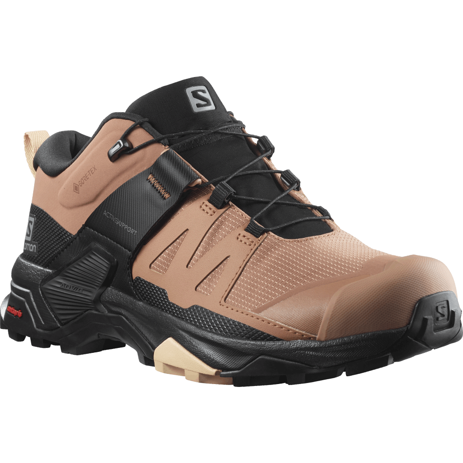 Women's Hiking Shoes X Ultra 4 Gore-Tex Mocha Mousse-Black-Almond Cream - Image 2