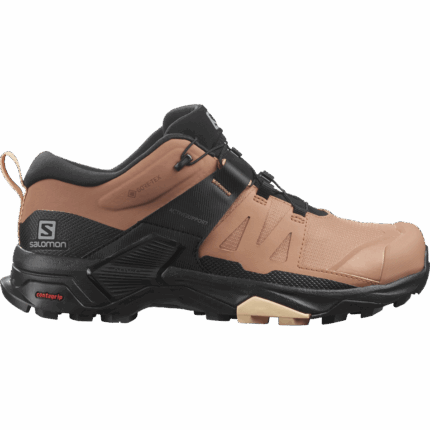 Women's Hiking Shoes X Ultra 4 Gore-Tex Mocha Mousse-Black-Almond Cream