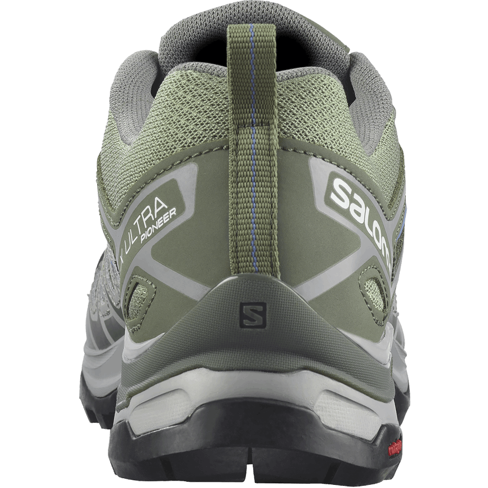 Women's Hiking Shoes X Ultra Pioneer Oil Green-Castor Gray-Blue - Image 3