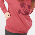 Women's Hooded Pullover Outlife Logo Summer Earth Red - Image 3