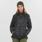 Women's Insulated Jacket Hoodie Essential Xwarm Down Black-He - Image 2