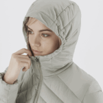 Women's Insulated Jacket Hoodie Essential Xwarm Down Wrought Iron - Image 7