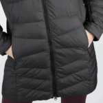 Women's Insulated Jacket Hoodie Essential Xwarm Long Ebony - Image 5