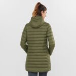 Women's Insulated Jacket Hoodie Essential Xwarm Long Olive Night - Image 3