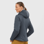 Women's Insulated Jacket Hoodie Outrack Insulated Ebony - Image 2