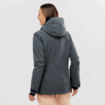 Women's Insulated Jacket Hoodie Proof Light Ebony - Image 2