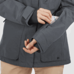 Women's Insulated Jacket Hoodie Proof Light Ebony - Image 5