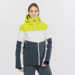 Women's Insulated Jacket Hoodie Slalom Evening Primerose-White-Ebony - Image 2