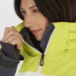 Women's Insulated Jacket Hoodie Slalom Evening Primerose-White-Ebony - Image 5