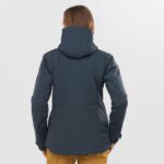 Women's Insulated Jacket Hoodie Snow Rebel Ebony - Image 3