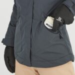Women's Insulated Jacket Hoodie Snow Rebel Ebony - Image 6