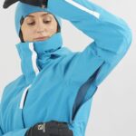 Women's Insulated Jacket Hoodie Speed Barrier Reef-White - Image 4