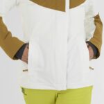 Women's Insulated Jacket Hoodie Speed White-Cumin-Evening Primerose - Image 5