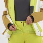 Women's Insulated Jacket Hoodie Speed White-Cumin-Evening Primerose - Image 6