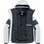Women's Insulated Jacket Hoodie Speed White-Ebony - Image 7