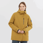 Women's Insulated Jacket Hoodie Stance Cargo Cumin