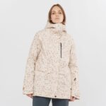 Women's Insulated Jacket Hoodie Stance Cargo Whisper White-Ao - Image 2