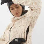 Women's Insulated Jacket Hoodie Stance Cargo Whisper White-Ao - Image 4
