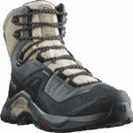 Women's Leather Hiking Boots Quest Element Gore-Tex Ebony-Rainy Day - Image 2