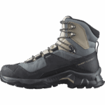 Women's Leather Hiking Boots Quest Element Gore-Tex Ebony-Rainy Day - Image 5