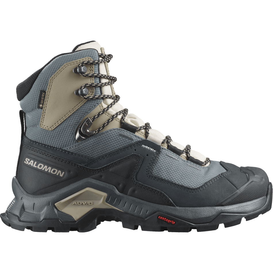 Women's Leather Hiking Boots Quest Element Gore-Tex Ebony-Rainy Day - Image 1
