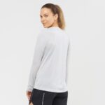 Women's Long Sleeve T-Shirt Agile White-Oyster Mushroom-Heather - Image 3