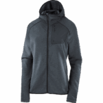 Women's Midlayer Jacket Hoodie Essential Lightwarm Hooded Black - Image 6