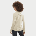 Women's Midlayer Jacket Hoodie Essential Lightwarm Hooded Plaza Taupe - Image 2