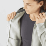 Women's Midlayer Jacket Hoodie Essential Warm Salomon Iron-Heather - Image 3
