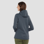Women's Midlayer Jacket Hoodie Essential Xwarm Ebony - Image 2