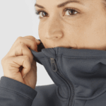 Women's Midlayer Jacket Hoodie Essential Xwarm Ebony - Image 5
